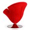 Manhattan Comfort Tulip Swivel Accent Chair Set of 5 in Multi Color White, Orange, Yellow, Green and Red 5-AC029 - alternate 2